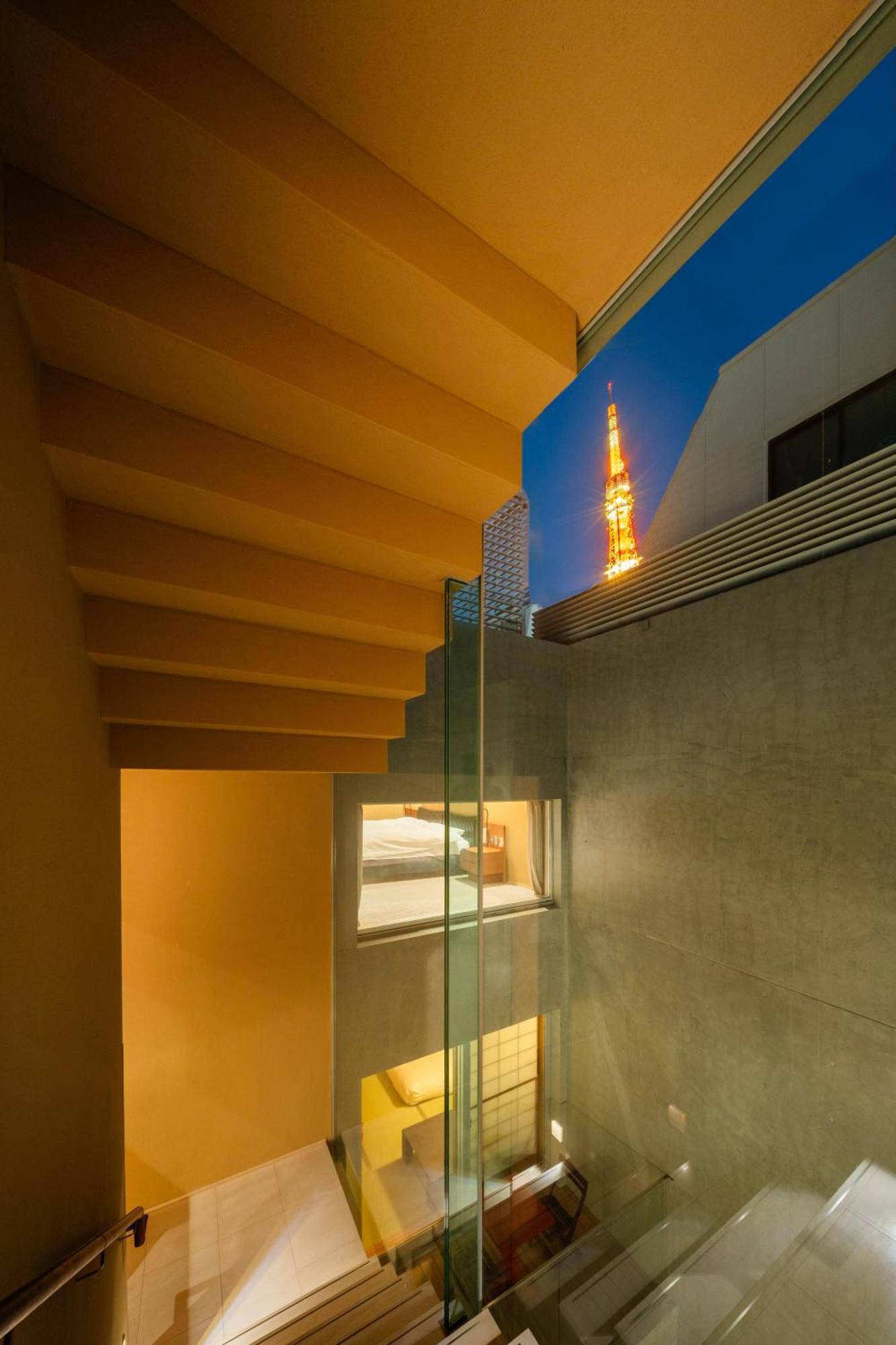 Azabu Modern House The Tokyo Tower Can Be Seen From The Villa 500M2 Exterior photo